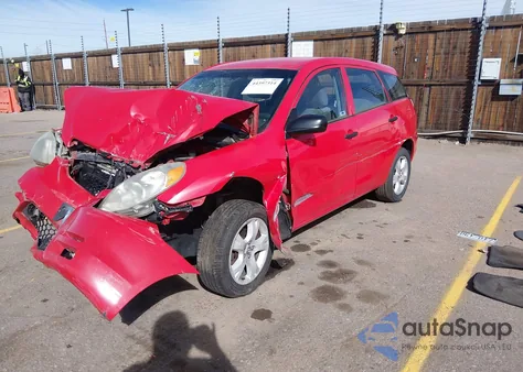 2003 Toyota Matrix Standard z USA, uszkodzony, nr VIN 2T1LR32E23C092672